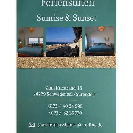 Sunset Right On The بيت للعطل Surendorf